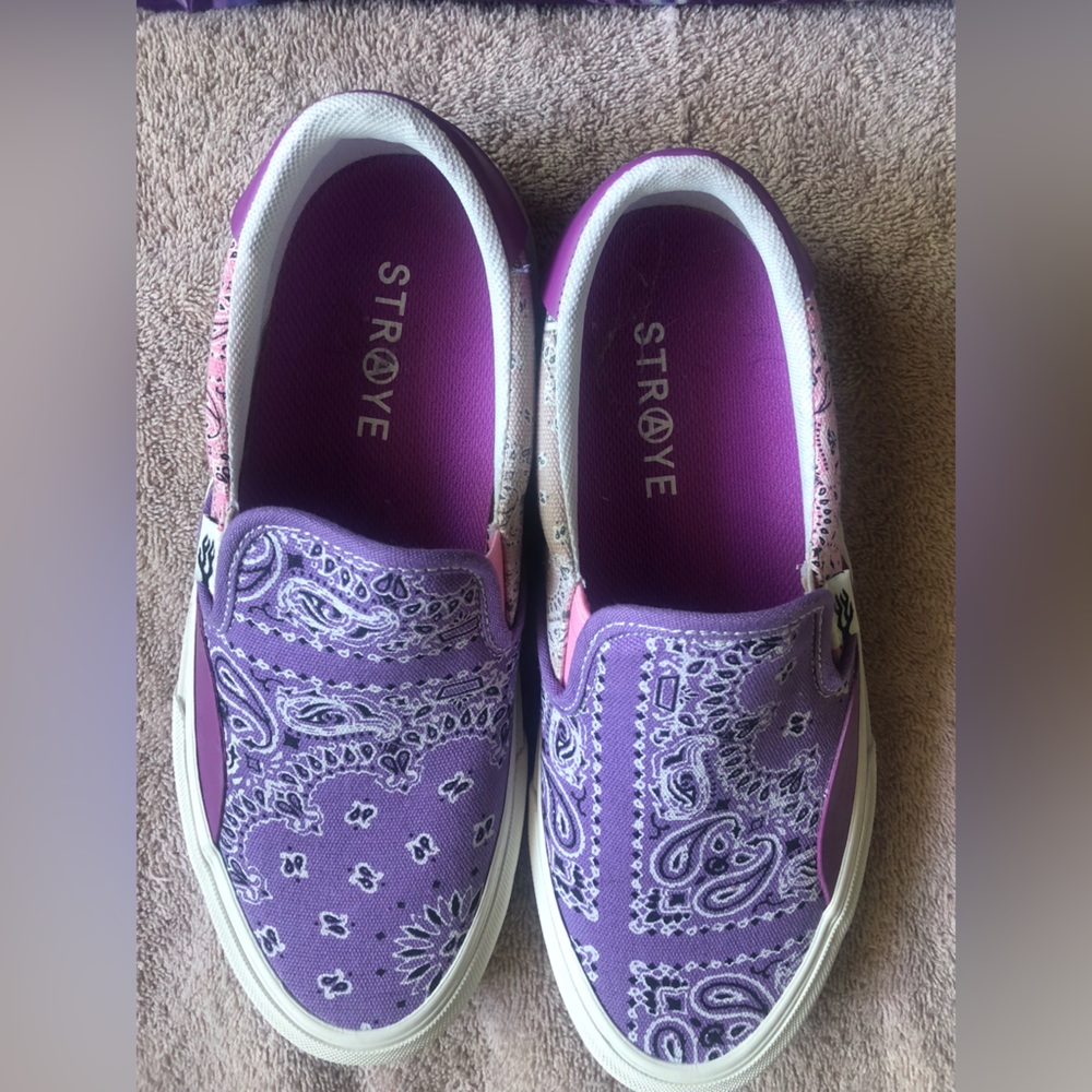 Straye  pink /purple  slip on sneakers size 9.5